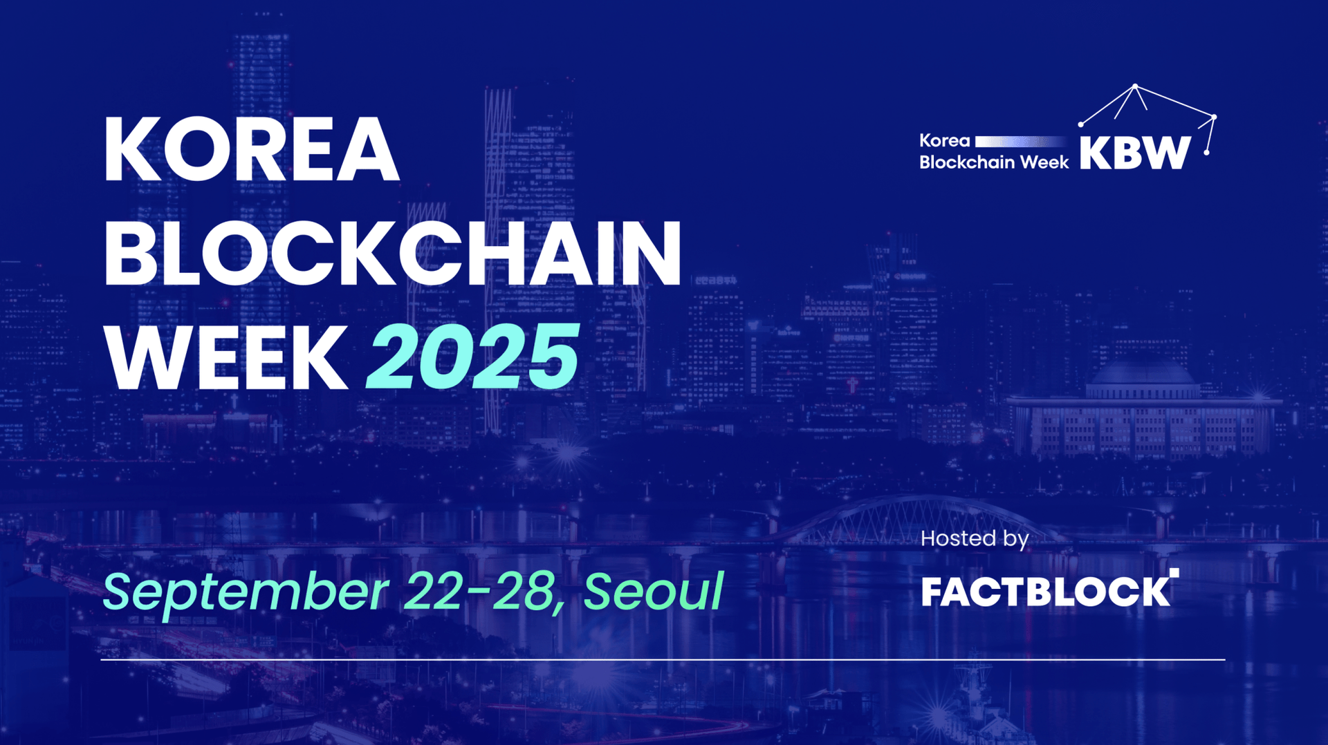 Korea Blockchain Week 2025 Returns to Seoul in September